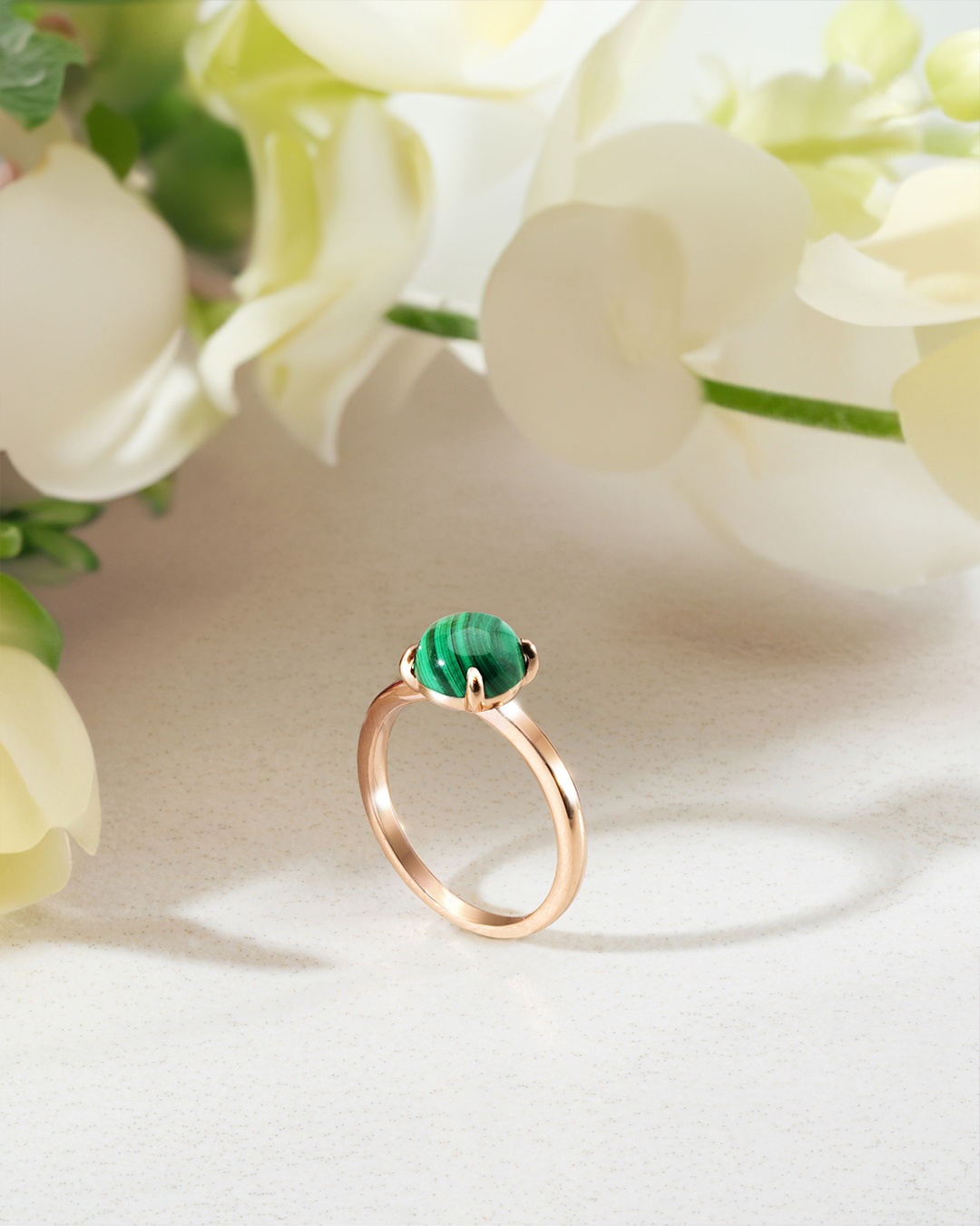 Packshot Ring Malachit  Venozia