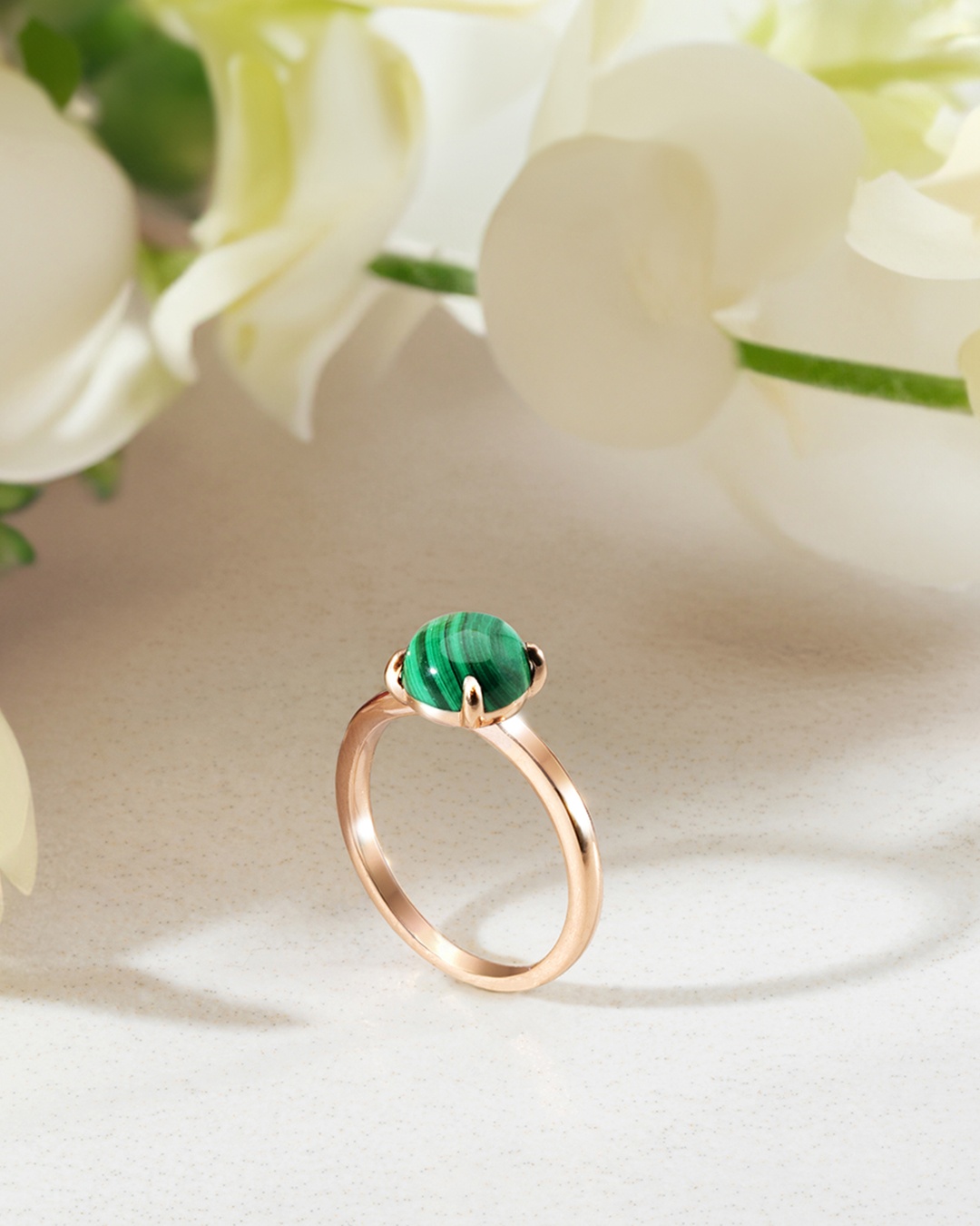 Packshot Ring Malachit  Venozia