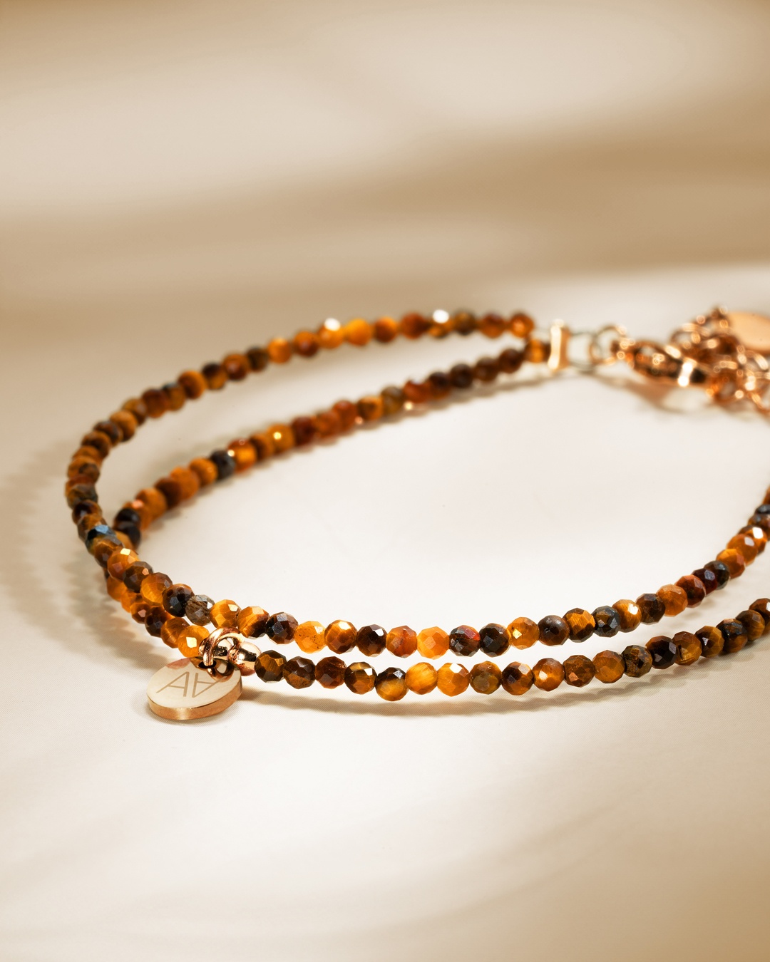 Armband Tigerauge Messinillo