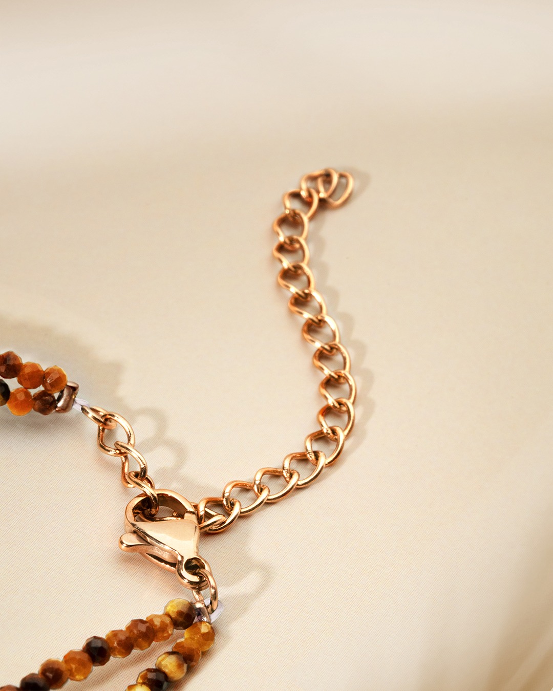 Armband Tigerauge Messinillo