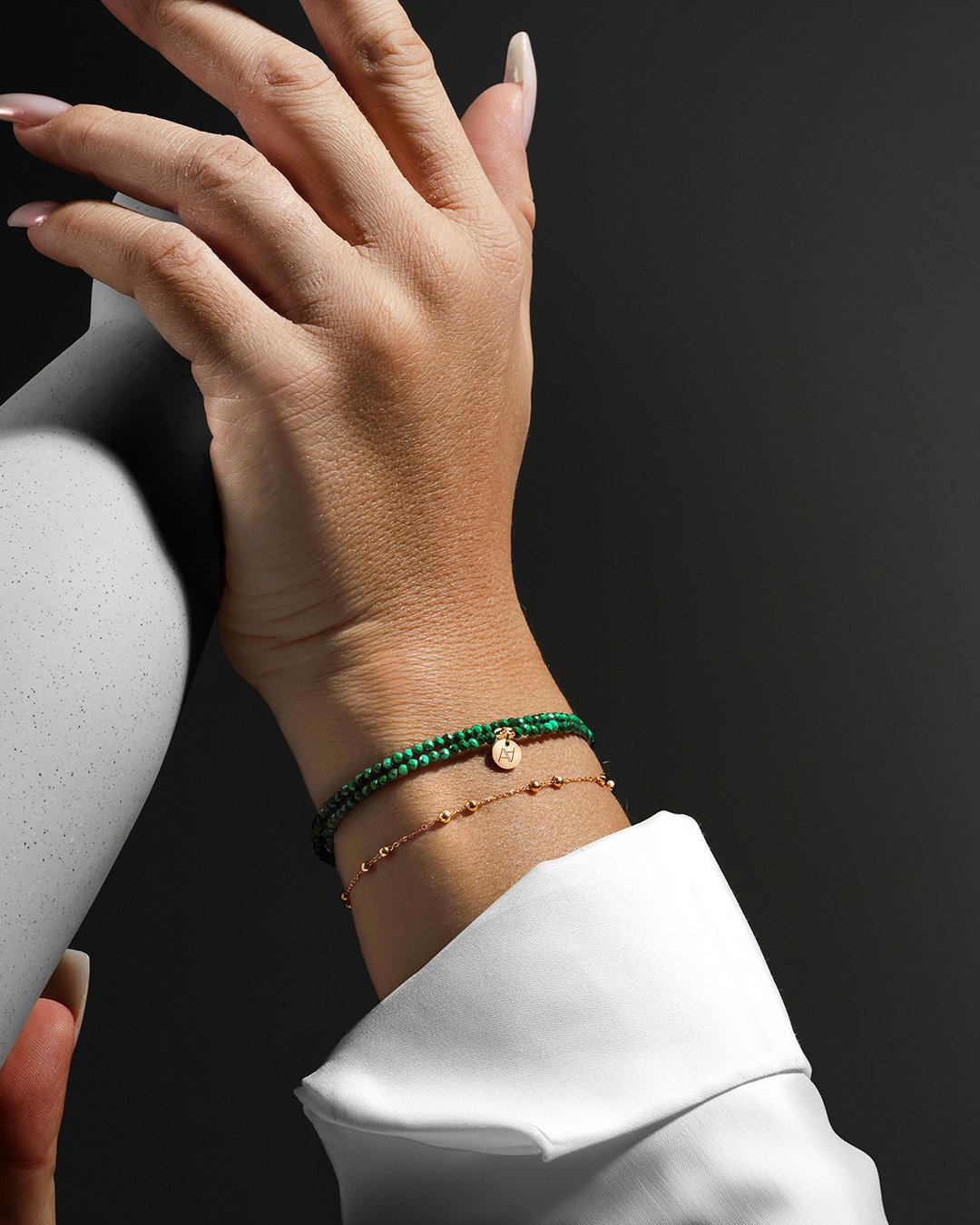 Armband Malachit  Venozillo