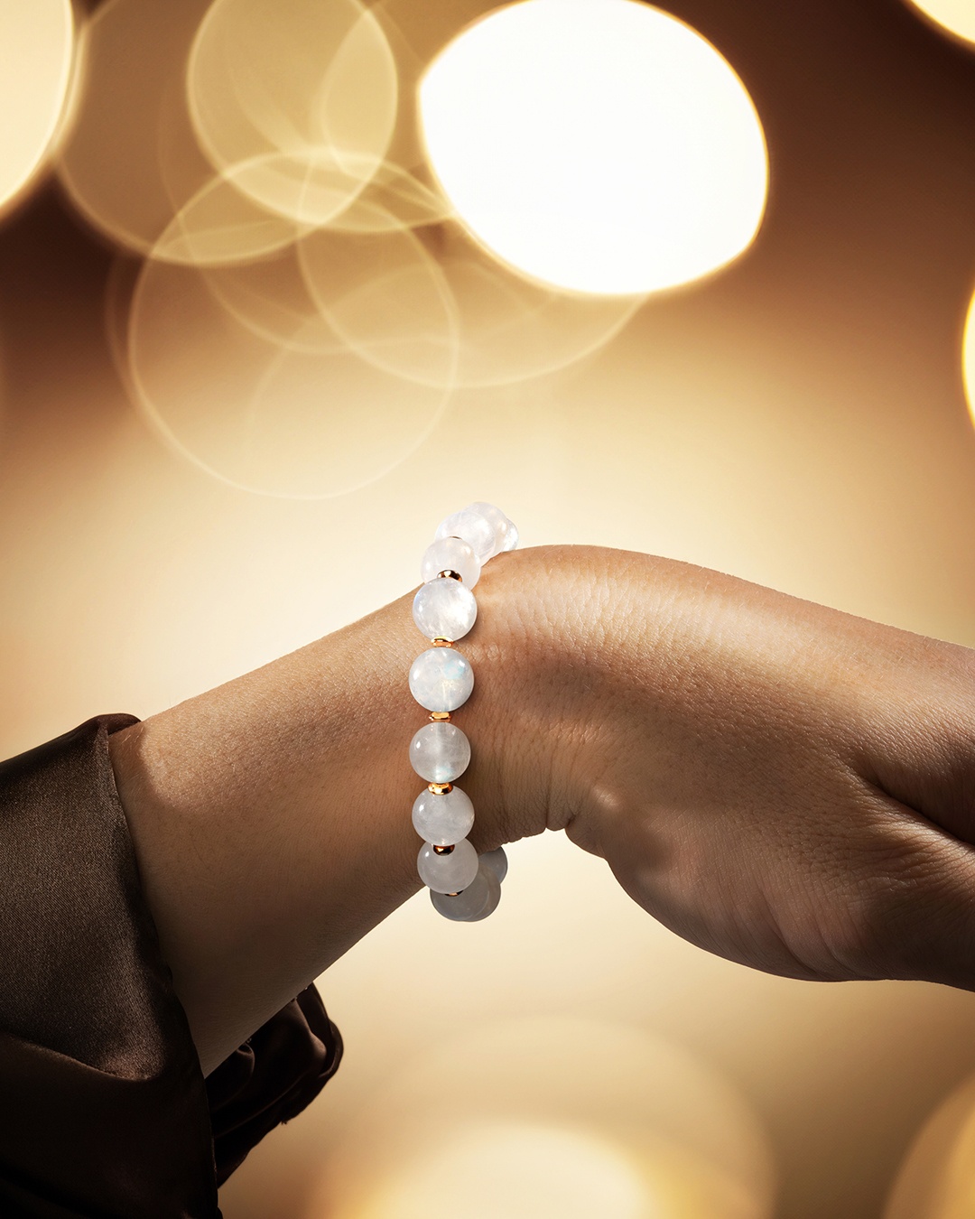 Armband Blauer Mondstein Stein Millazora