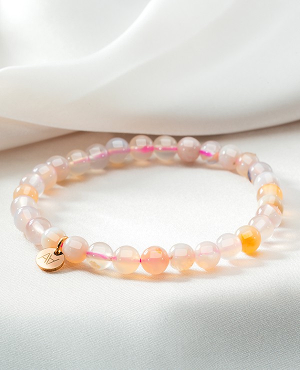 Kirschblütenachat Armband 6 mm