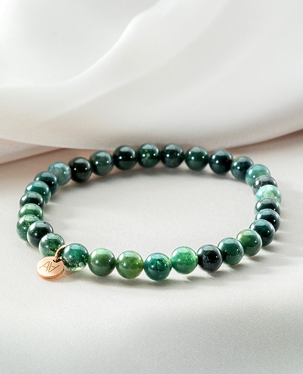 Moosachat Armband 6 mm