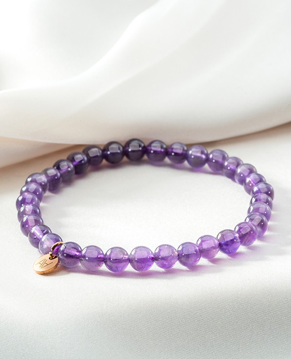 Amethyst Brasilien Armband 6 mm