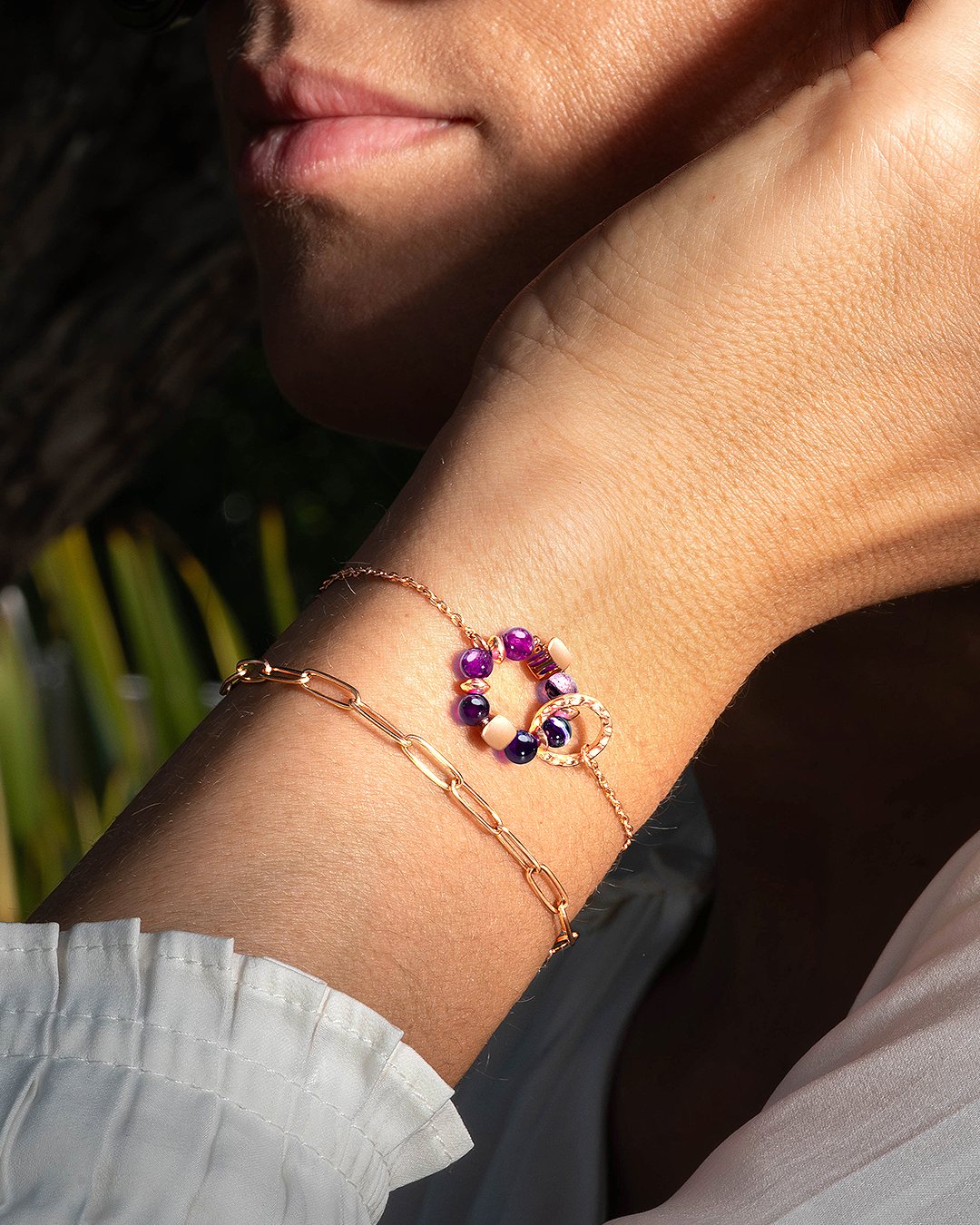 Armband violetten Achat Porpora