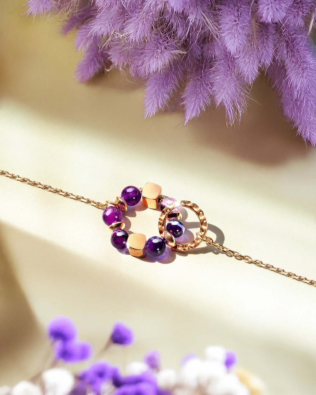 Packshot Armband violetten Achat Porpora