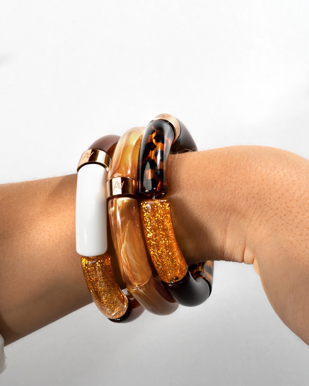 Armband Herbstlichter Goldener Rauchbernstein Tursi