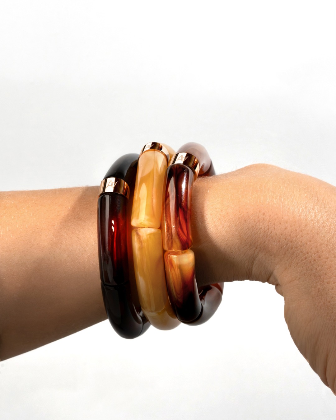 Armband Herbstlichter Cognacfarbener Bernstein Teggiano