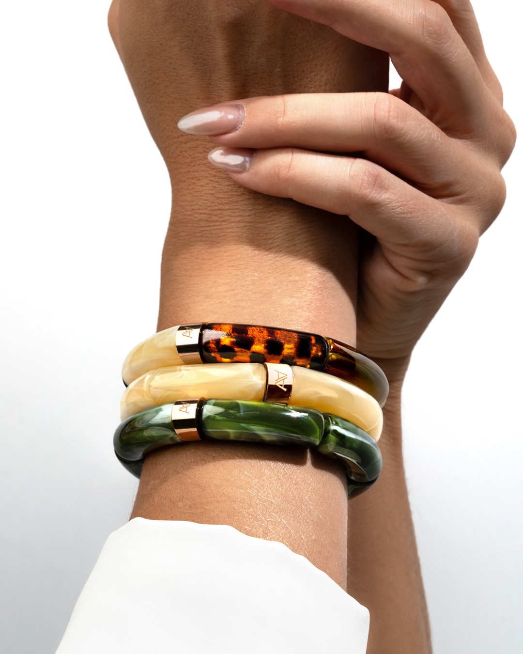 Armband Herbstlichter Marmoriertes Beige Sarona