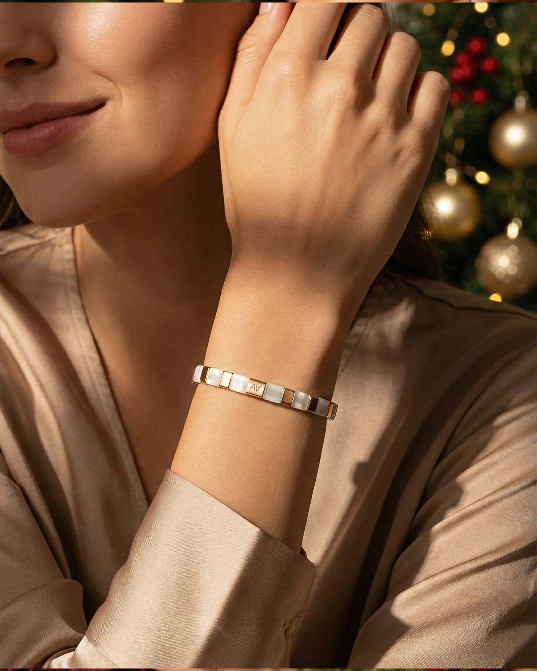 Armband weißer Marmor Celleno