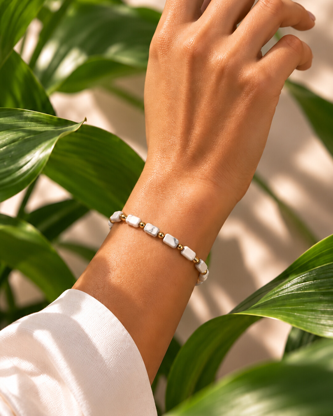 Armband Natursteine Marmorina