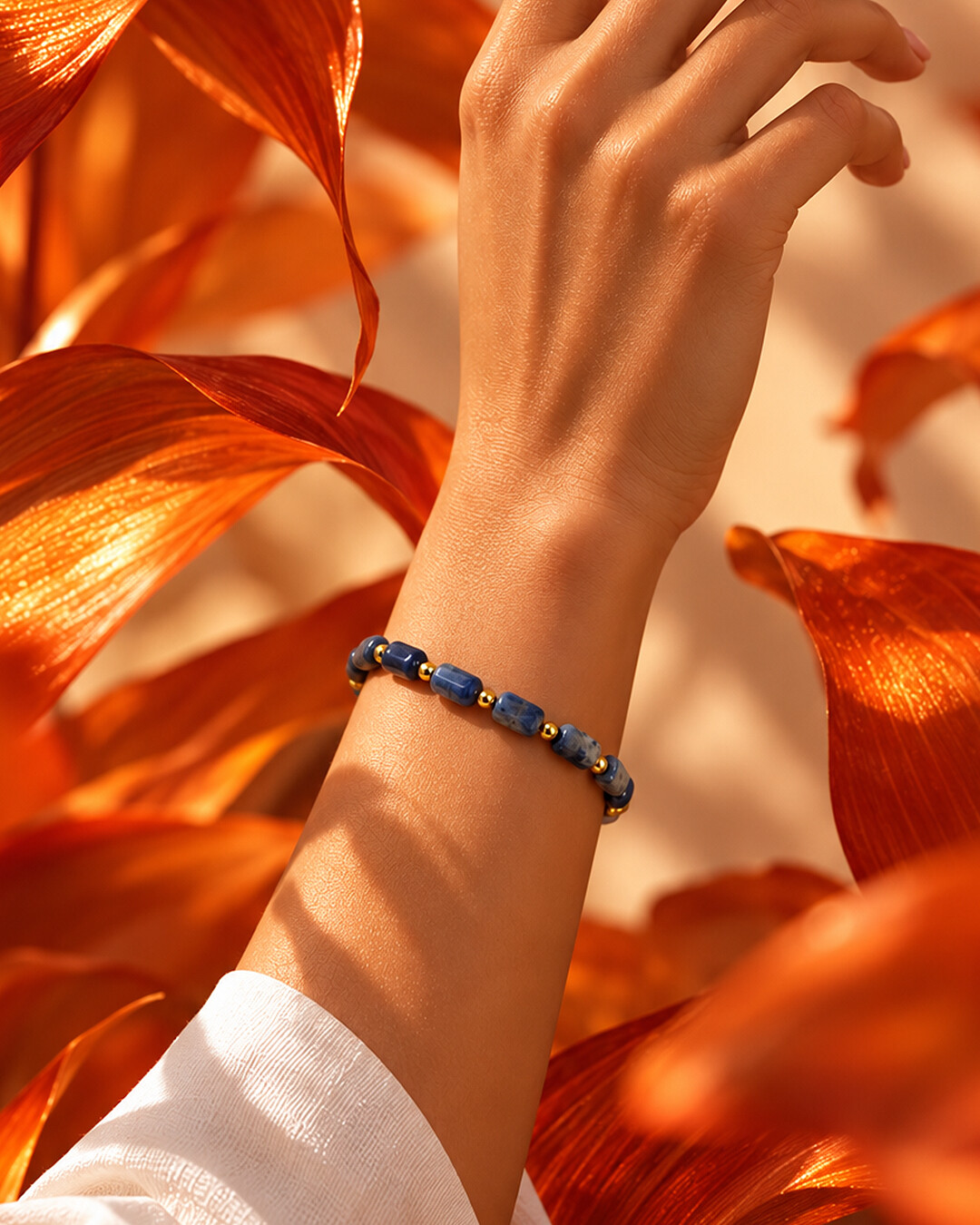 Armband Natursteine Notturnella