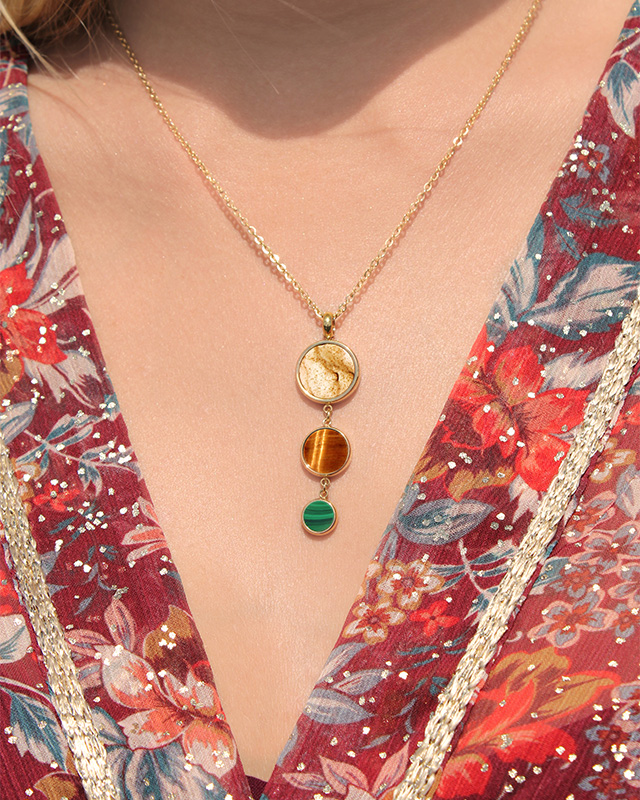 Lifestyle Anhänger  Vergoldeter Edelstahl Andalinio