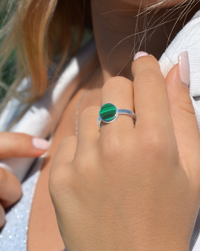 Ring  Malachit Copanella