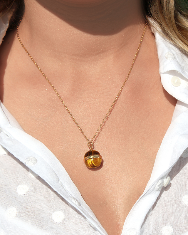 Anhänger  vergoldeter Edelstahl Lapionio