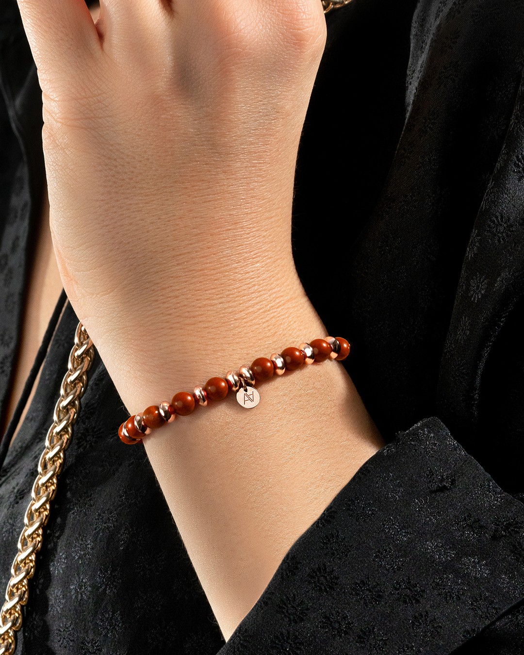 Armband Roter Jaspisstein Spoleto