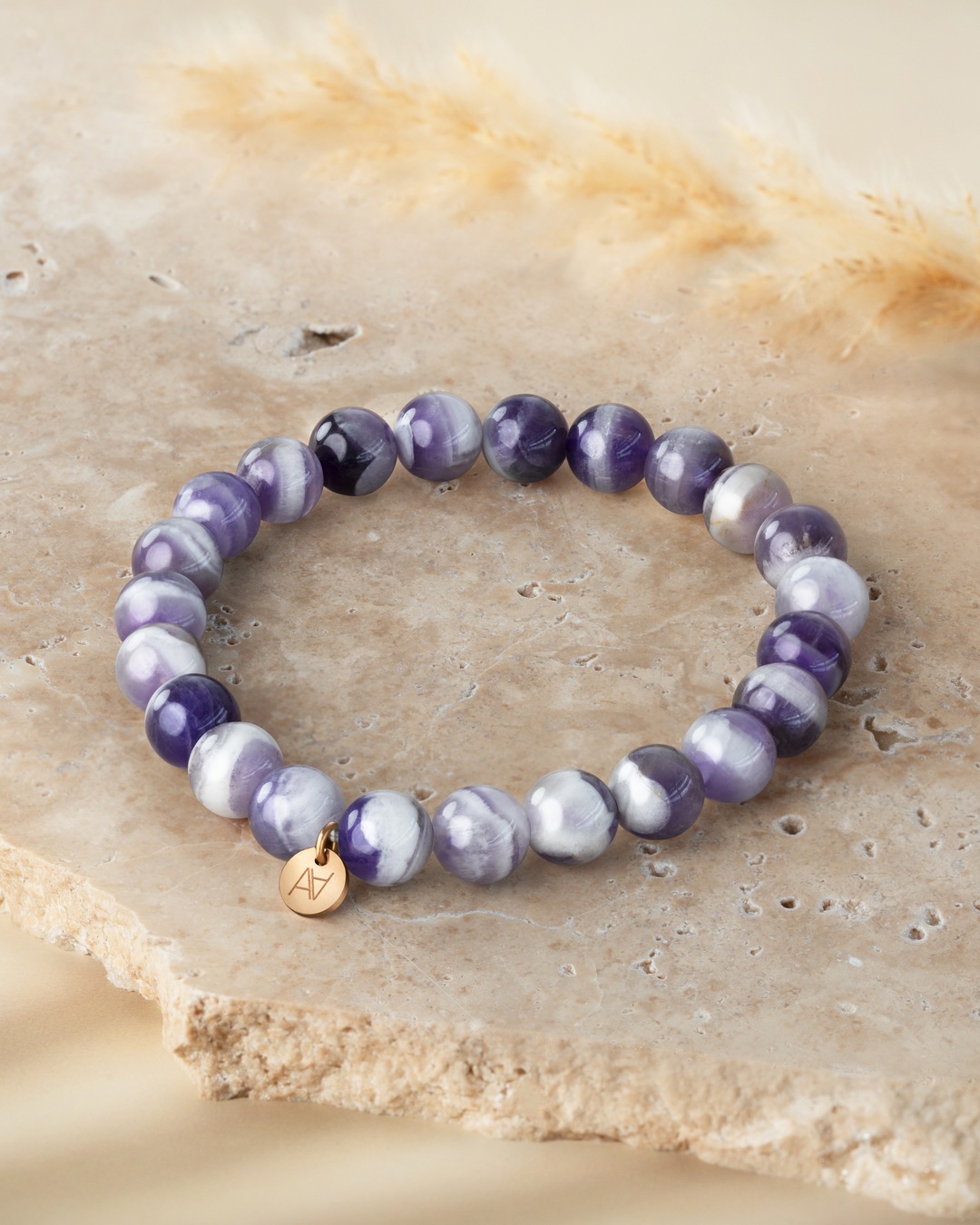 Packshot Armband Gebänderter Amethyst Liguria