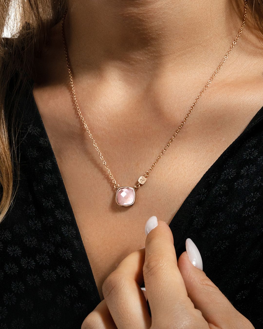 Anhänger Rosenquarz  Comissia