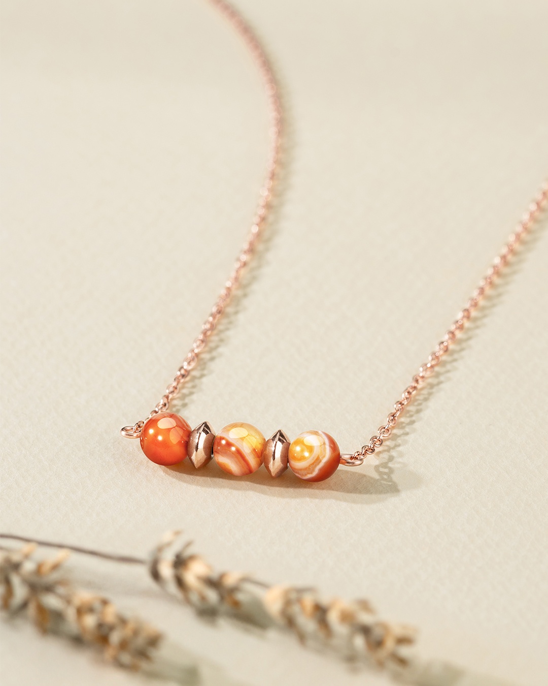 Anhänger gebundenem Achat Rossonio