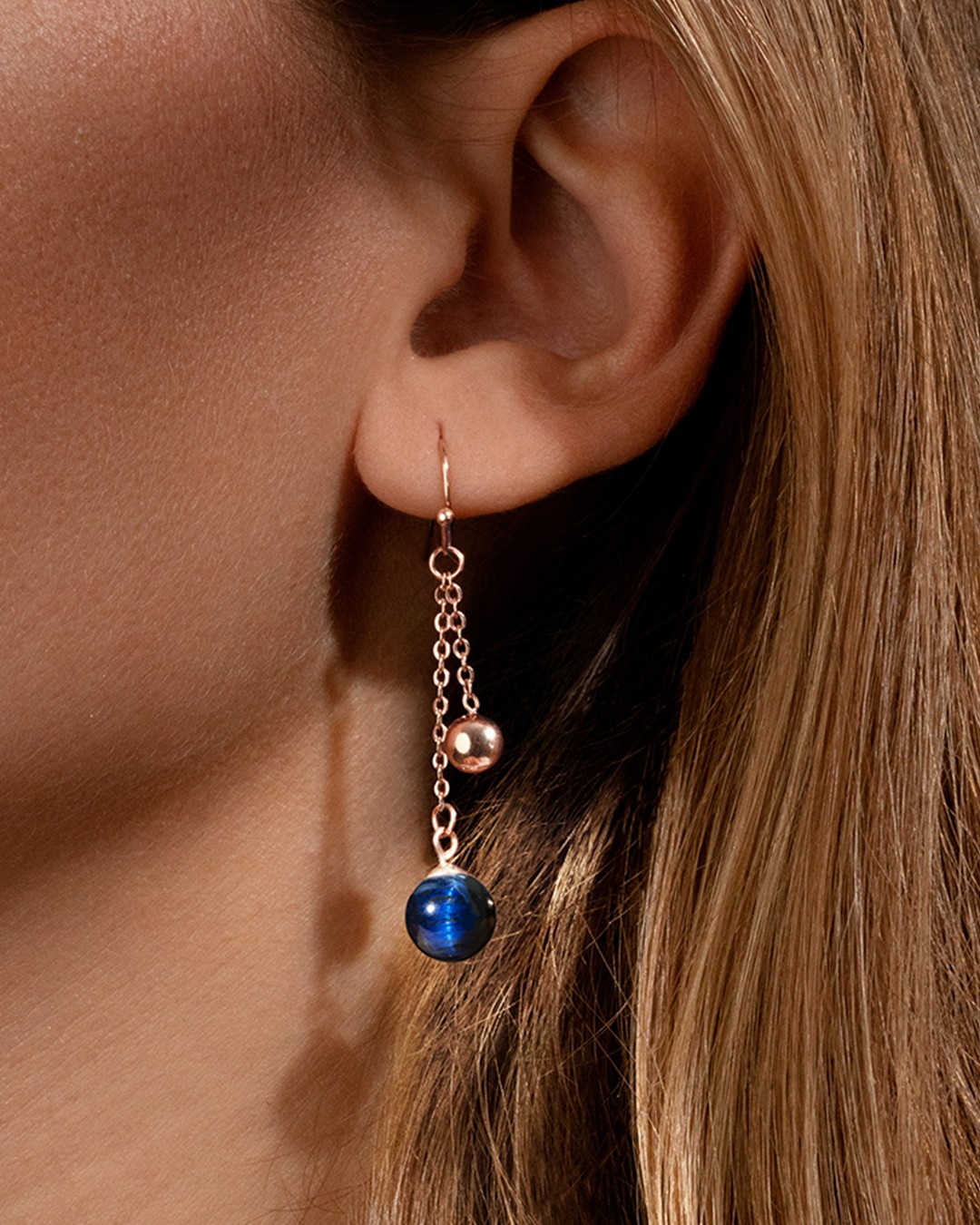 Ohrringe Blaues Tigerauge Olmeti