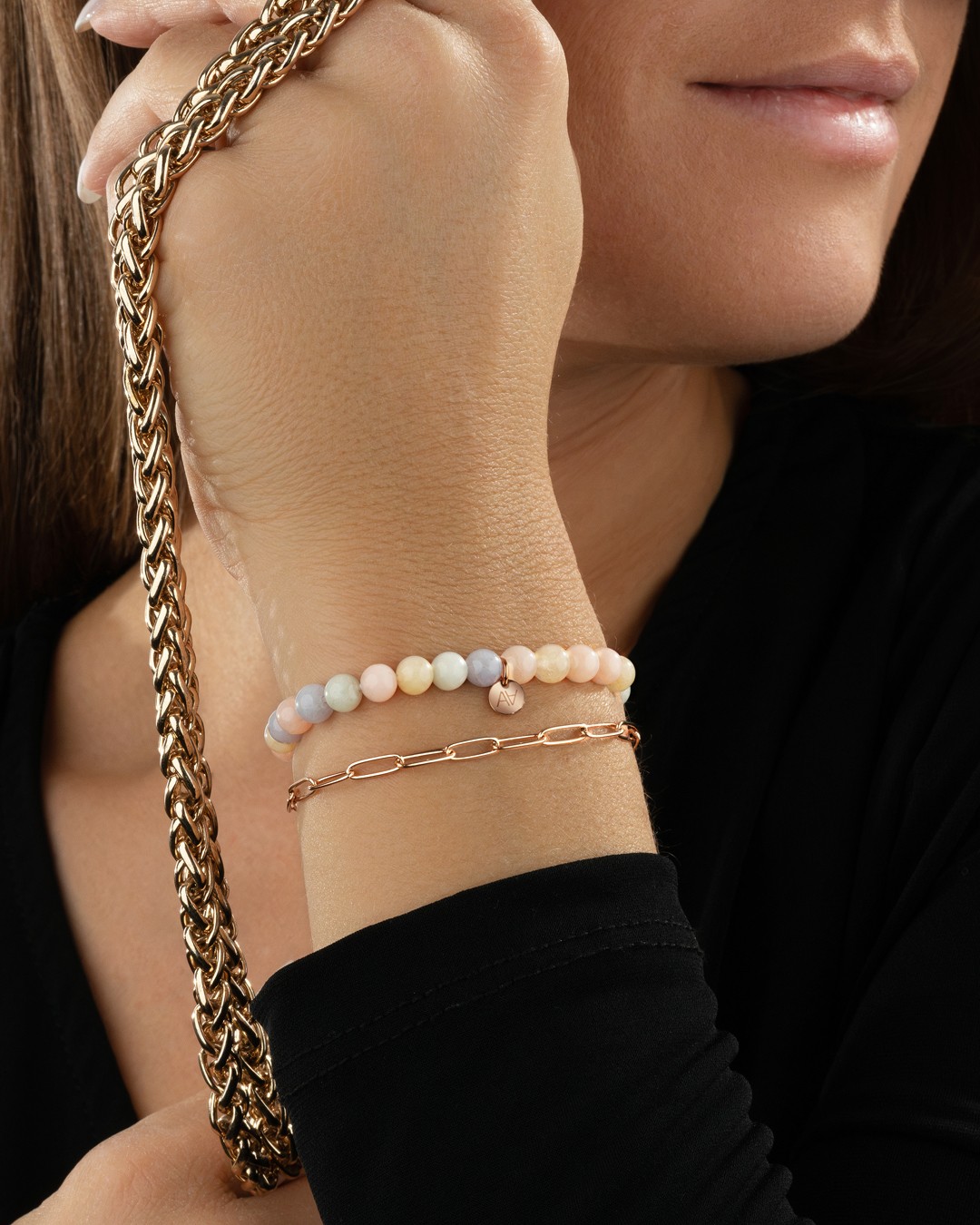 Armband Natursteine Ravennita