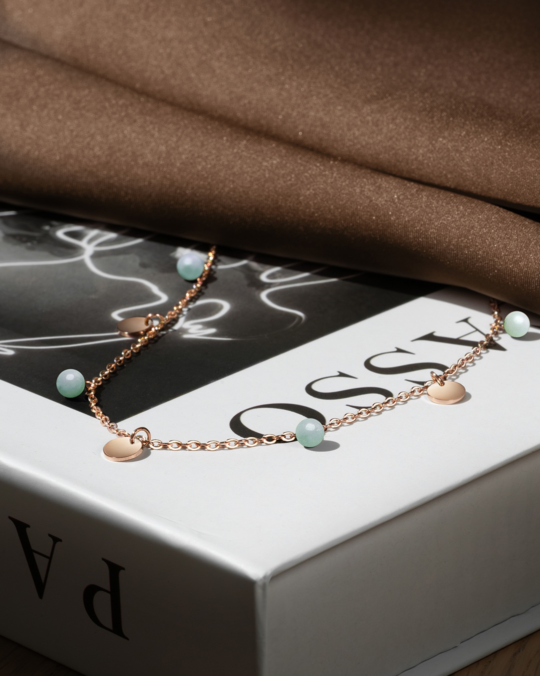 Packshot Anhänger Rosévergoldeter Edelstahl Buranotto